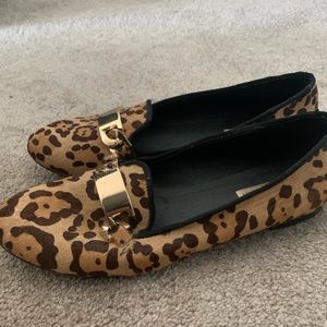 Leopard print Steve Madden loafers size 9 shoes